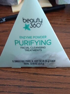 Beauty 360 Purifying Enzyme Powder Facial Cleansing Treatments 8 Pods.